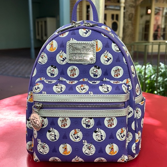 New!! Disney Loungefly Disney100 Mickey And Friends Backpack